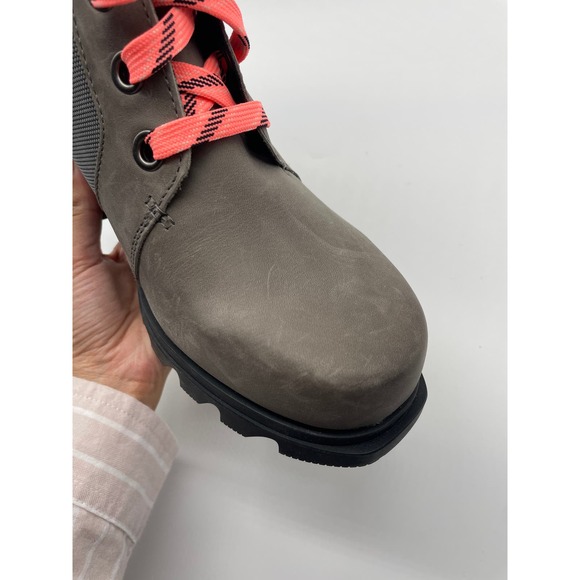 NWT Sorel Joan of Arctic Waterproof Wedge III Lexie Bootie Quarry Sz 10 Grey - Picture 10 of 13